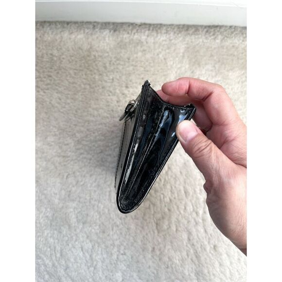 Coach JULIA OP Patent Leather Zippy Monogram Convertible Clutch Wallet Wristlet - Picture 8 of 10